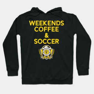 Weekends Coffee & Soccer Yellow CFSC Hoodie